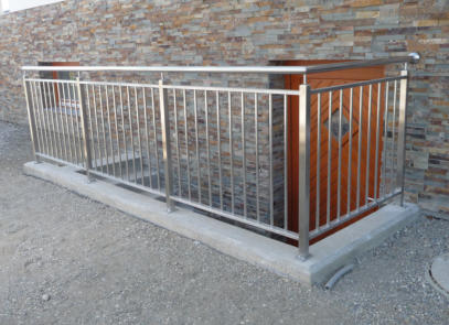 Metal railings 